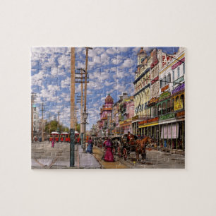 Stad - New Orleans het Victoriaanse tijdperk 1887 Legpuzzel