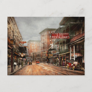 Stad - New Orleans - Kijk naar St Charles Ave 1910 Briefkaart