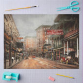 Stad - New Orleans - Kijk naar St Charles Ave 1910 Tissuepapier (Craft)