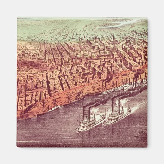 Stad New Orleans Magneet (Voorkant)