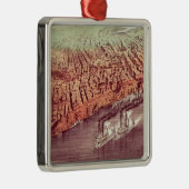 Stad New Orleans Metalen Ornament (Rechts)