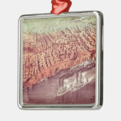 Stad New Orleans Metalen Ornament (Links)