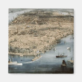  stad New York 1850-1860 Magneet (Voorkant)