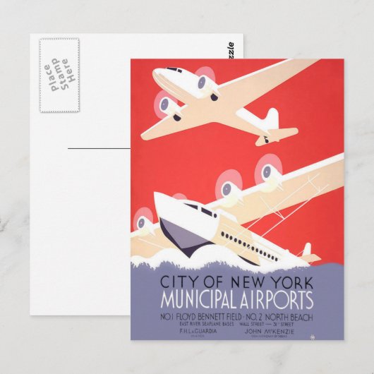 Stad New York Briefkaart (Voorkant / Achterkant)