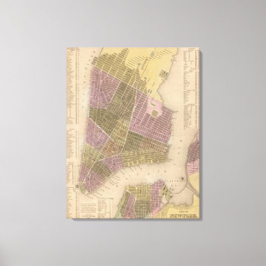Stad New York Canvas Afdruk (Voorkant)
