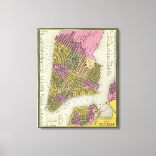 stad New York Canvas Afdruk (Voorkant)