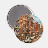 Stad - New York - Chinatown in 1905 Magneet (Voorkant / Achterkant)