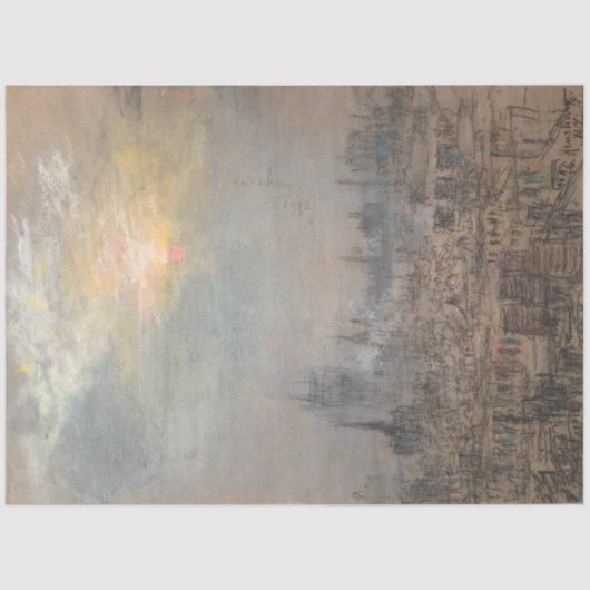  stad New York (door Glenn Cooper Henshaw) Tissuepapier (Voorkant)