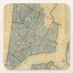 Stad New York Kartonnen Onderzetters