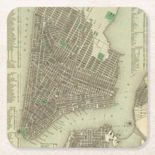 stad New York Kartonnen Onderzetters