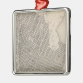 Stad New York Metalen Ornament (Links)