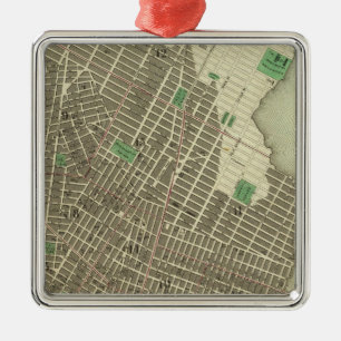 stad New York Metalen Ornament