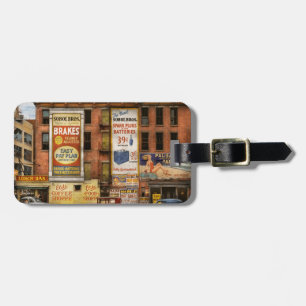 Stad - New York NY - Elite lunchbar 1938 Bagagelabel