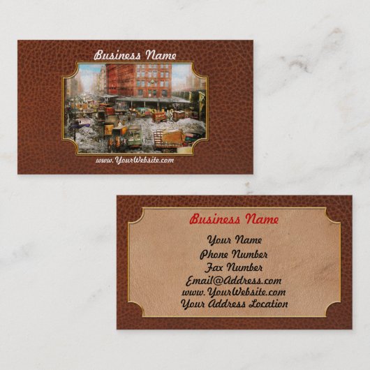 Stad - New York NY - Stuck in a rut 1920 Visitekaartje (Voorkant / Achterkant)