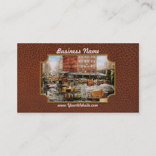 Stad - New York NY - Stuck in a rut 1920 Visitekaartje (Voorkant)