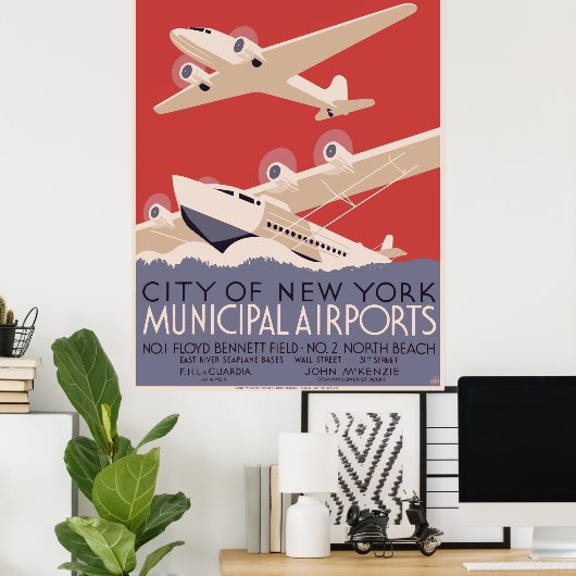  stad New York Poster (Thuiskantoor)