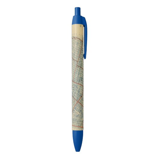 Stad New York Zwarte Inkt Pen (Achterkant (Verticaal))