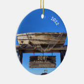 Stad Newport Beach 2 sided Ceramic Ornament (Rechts)