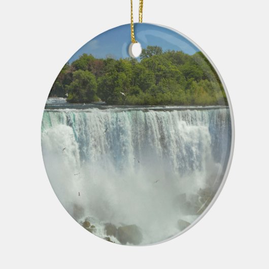 Stad - Niagara NY - De Amerikaanse Herfsten in Nia Keramisch Ornament (Links)