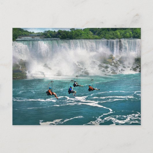 Stad - Niagara NY - Vliegen over Niagara Briefkaart (Voorkant)