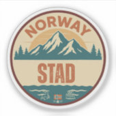 Stad, Noorwegen Norway Sticker (Voorkant)
