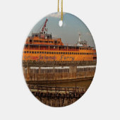 Stad - NY - De Staten Island Ferry Keramisch Ornament (Rechts)