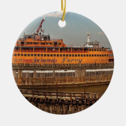 Stad - NY - De Staten Island Ferry Keramisch Ornament (Voorkant)
