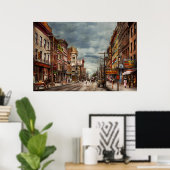 Stad - NY - De steeds veranderende marktplaats 190 Poster (Thuiskantoor)