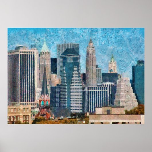 Stad - NY - Een vleugje van de stad Poster (Voorkant)