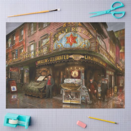 Stad - NY - Ernest Roeber's afe 1908 Tissuepapier (Craft)