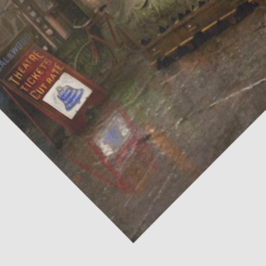 Stad - NY - Ernest Roeber's afe 1908 Tissuepapier (Detail)