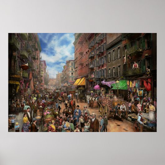 Stad - NY - Flavors of Italy 1900 Poster (Voorkant)