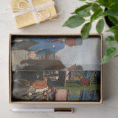 Stad - NY - Het circus komt naar stad 1920 Tissuepapier (Geschenk)