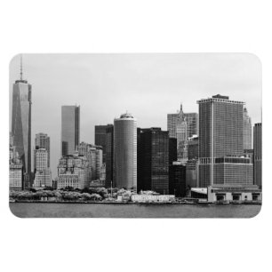 Stad - NY - het financiële district - BW Magneet