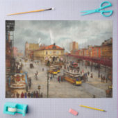 Stad - NY - Het is nieuwswaardig 1901 Tissuepapier (Craft)