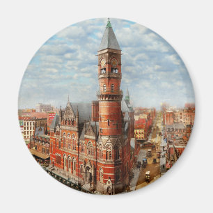 Stad - NY - Jefferson Market Court House 1905 Magneet