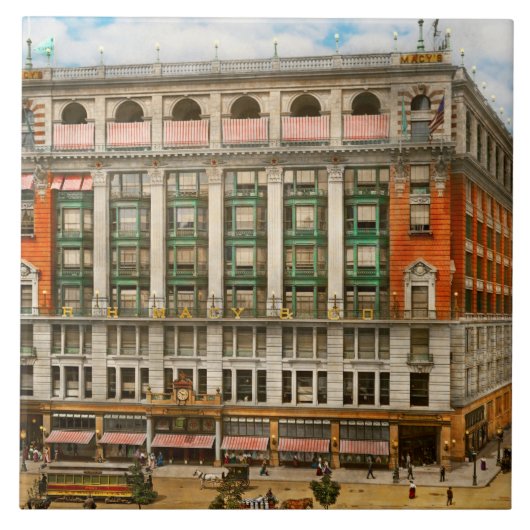 Stad - NY - Modeverklaring 1905 Tegeltje (Voorkant)