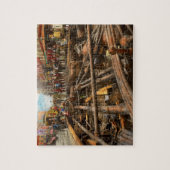 Stad - NY - Pijp doolhof 1891 Legpuzzel (Verticaal)