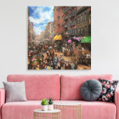 Stad - NY - Smaak van Italië 1900 Canvas Afdruk (Insitu (Woonkamer))