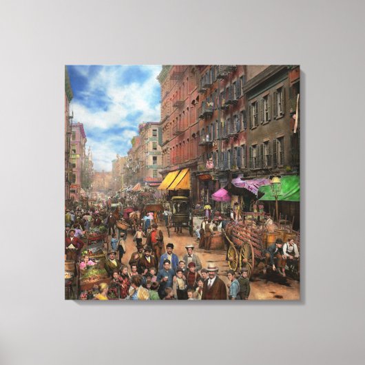 Stad - NY - Smaak van Italië 1900 Canvas Afdruk (Voorkant)