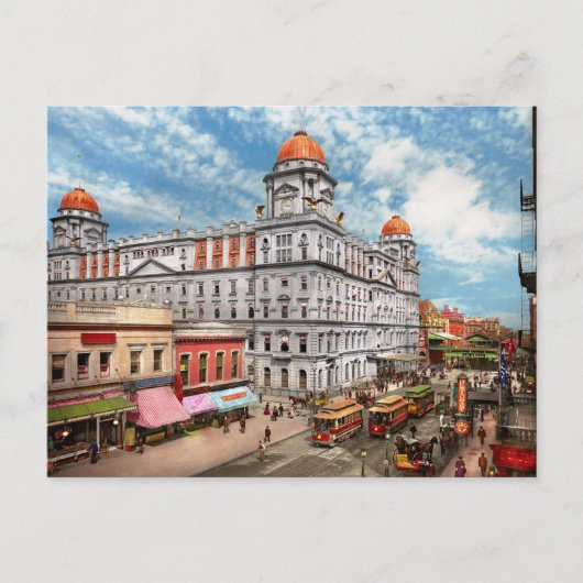 Stad - NY - The Short-living Grand Central 1900 Briefkaart (Voorkant)