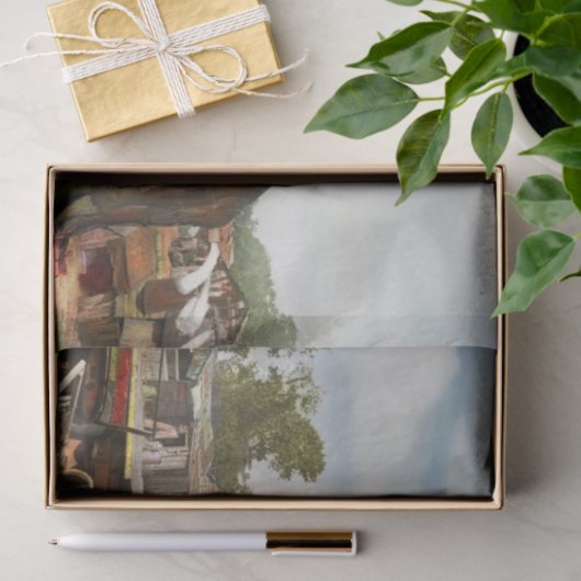 Stad - Oklahoma City OK - Hooverville 1939 Tissuepapier (Geschenk)