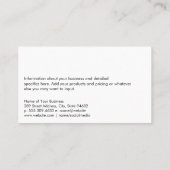 Stad onroerend goed en woningen visitekaartje (Achterkant)