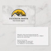 Stad onroerend goed en woningen visitekaartje (Voorkant / Achterkant)