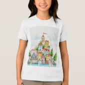 Stad op een eiland Tri-Blend shirt (Voorkant)
