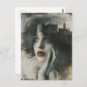 Stad op mijn Geest Vrouw Briefkaart (Voorkant / Achterkant)