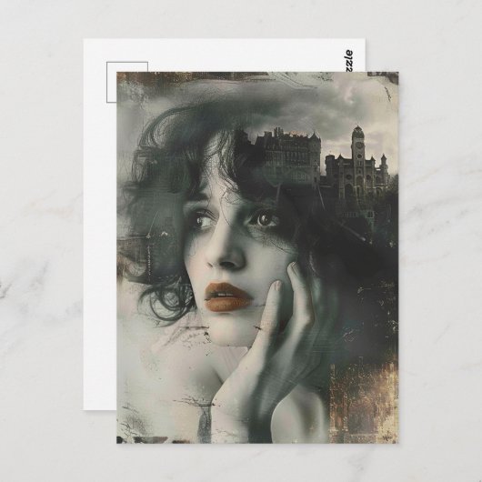 Stad op mijn Geest Vrouw Briefkaart (Voorkant / Achterkant)