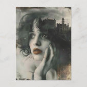Stad op mijn Geest Vrouw Briefkaart (Voorkant)