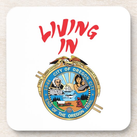 Stad Oregon Bier Onderzetter (Voorkant)