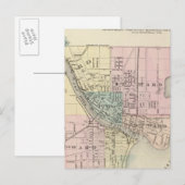 Stad Oshkosh, provincie Winnebago Co Briefkaart (Voorkant / Achterkant)